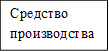 Средство производства