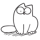 Красивые картинки котов для срисовки - легкие, простые, прикольные | Simons  cat, Cat character, Cat drawing