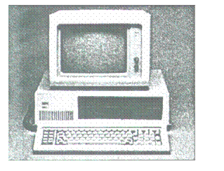 Подпись:  



Рис. 2.5.  Перший персональний комп’ютер фірми IBM, який було випущено в серпні 1981 року

