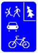 Знак Велосипедная зона
