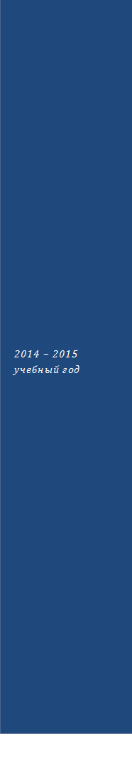 2014 – 2015 учебный год