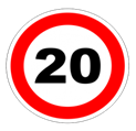Картинки по запросу дорожные знаки ограничение скорости 20