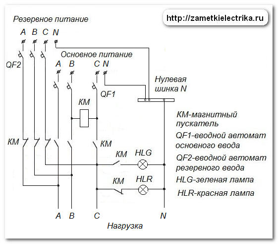 sxema_avr_na_odnom_kontaktore_схема_авр_на_одном_контакторе_21