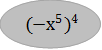 〖〖(-х〗^5)〗^4

