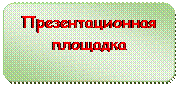 Блок-схема: альтернативный процесс: Презентационная
площадка
