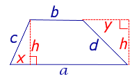 Площади четырехугольников прямоугольника параллелограмма ромба трапеции дельтоида вывод формул