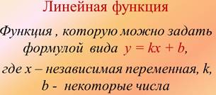 Презентация по теме линейная функция. Презентация «Линейная функция, её  график, свойства»
