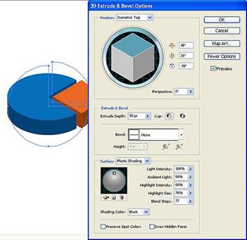 3d extrude & bevel