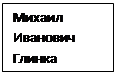 Надпись: Михаил Иванович Глинка