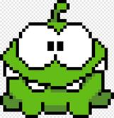 https://w7.pngwing.com/pngs/549/442/png-transparent-cut-the-rope-2-minecraft-pixel-art-om-nom-leaf-symmetry-bead.png