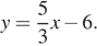 y= дробь, числитель — 5, знаменатель — 3 x минус 6.