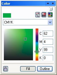 Пристыковываемое окно Color