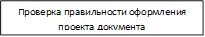 Проверка правильности оформления проекта документа