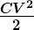 \boldsymbol{\frac{CV^2}{2}}