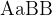 \rm AaBB