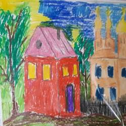 Рисование «Мой город» в подготовительной к школе группе детей с ТНР