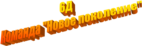 6Д
Команда "Новое поколение"