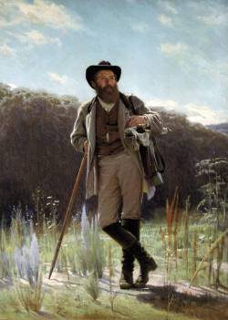 Иван Иванович Шишкин (1832-1898), русский художник-пейзажист, живописец, рисовальщик, гравёр-аквафортист. Портрет кисти Ивана Николаевича Крамского (1873 г.)
