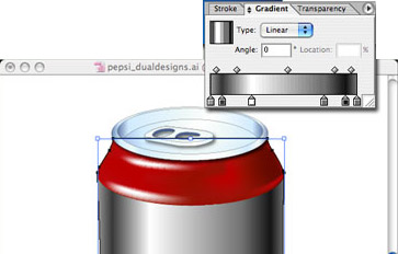 Банка Pepsi, урок Adobe Illustrator из серии fucking 3D)))