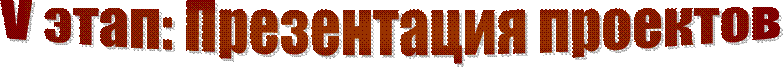 V этап: Презентация проектов