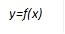 y=f(x)