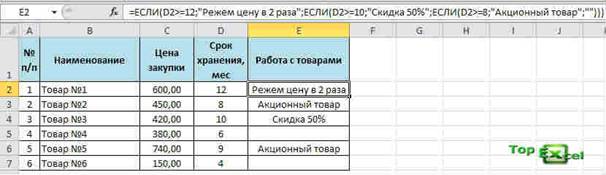 Logic function primer 2 Практические примеры логических функций в Excel