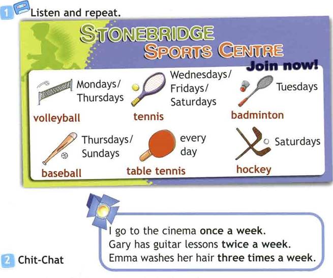 Плакат Sports Centre Spotlight 4. Spotlight 4 Sports. How often do they Play Volleyball at the Sports Centre. You often do sport