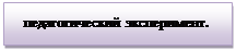 Надпись: педагогический эксперимент.