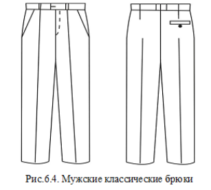 мужские классические брюки