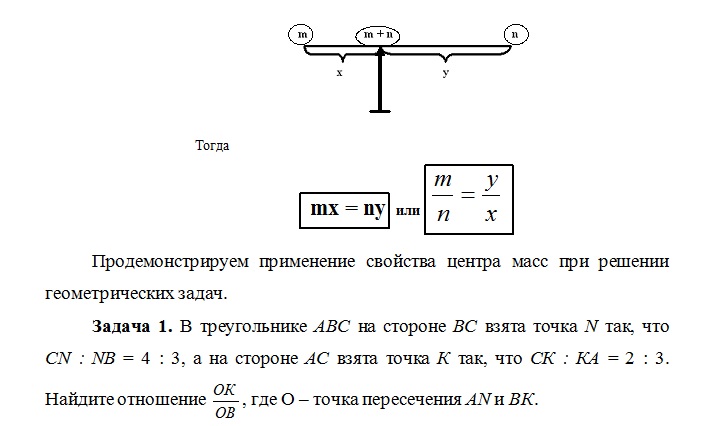 Геометрия масс проект