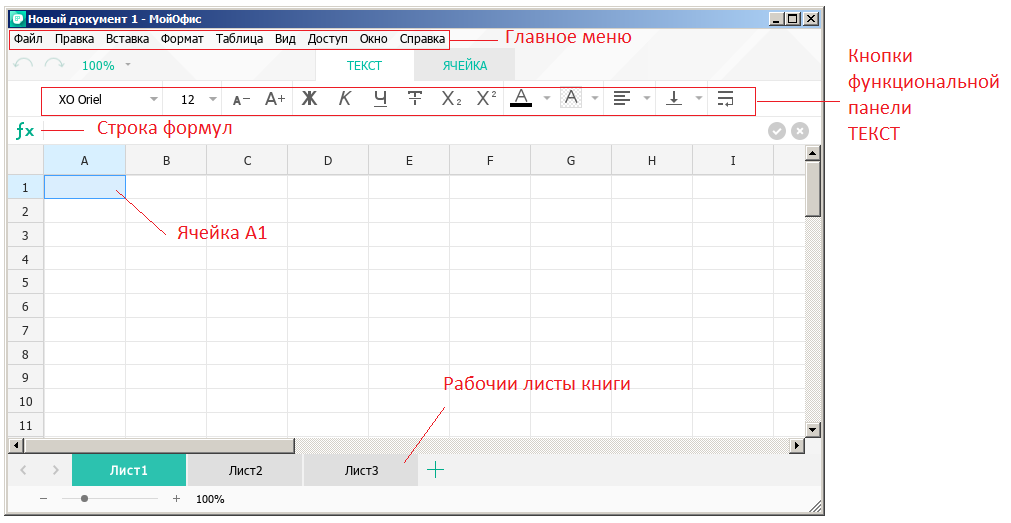 Бесплатный аналог excel