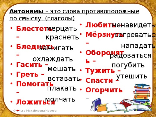 Что такое синонимы и антонимы картинки