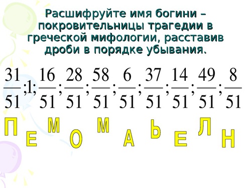 Презентация по математике 5 класс дроби