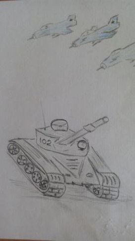 Обложка для материала Рисунок "Наша боевая техника"