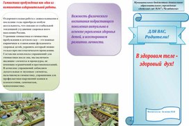 Обложка для материала Буклет "В здоровом теле здоровый дух"