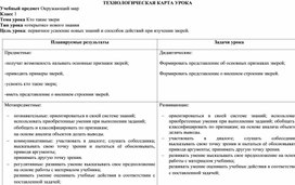 Обложка для материала Технологическая карта игровой технологии в 1 классе на уроках окружающего мира
