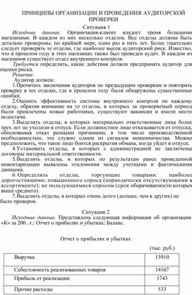 Обложка для материала ПРИНЦИПЫ ОРГАНИЗАЦИИ И ПРОВЕДЕНИЯ АУДИТОРСКОЙ ПРОВЕРКИ