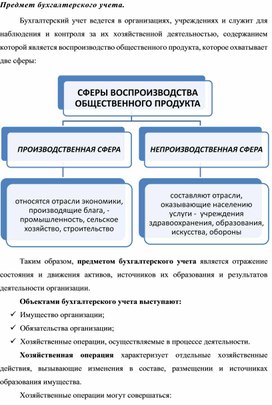 Обложка для материала Предмет бухгалтерского учета