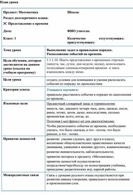 Обложка для материала 1СВыполнение задач в правильном порядке Расположение событий по времени КРАТКОСРОЧНЫЙ ПЛАН