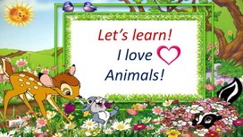 Интерактивная презентация для дошкольников и 1-2 класса по теме Animals