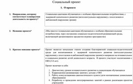 Обложка для материала Социальный проект "Мы вместе"
