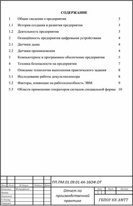 Обложка для материала Отчет о производственной практике