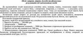 Обложка для материала Облік затрат, втрат, доходів та фінансових результатів від надзвичайних подій