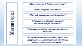 Обложка для материала 10 сынып Магниттік күштер