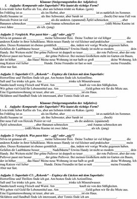 Обложка для материала Контрольная работа по теме "Степени сравнения прилагательных" для 5 класса (Немецкийй язык)