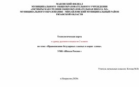 Обложка для материала Конспект урока русского языка
