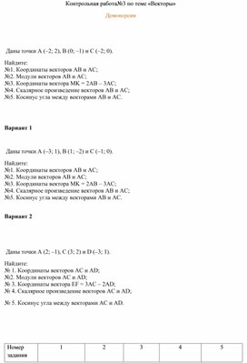 Обложка для материала Контрольная работа 9