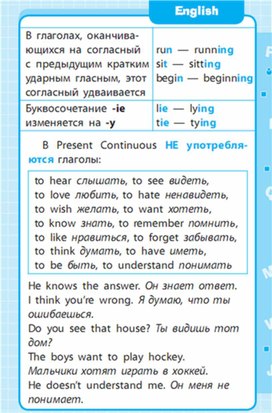 Обложка для материала Английский язык 1-4 классы в схемах и таблицах