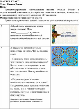 Обложка для материала Мастер класс "Круги Эйлера"