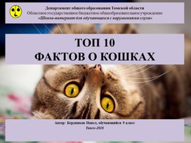 Презентация "Десять фактов о кошках" (В рамках проекта "Этот милый Мурлыка!")